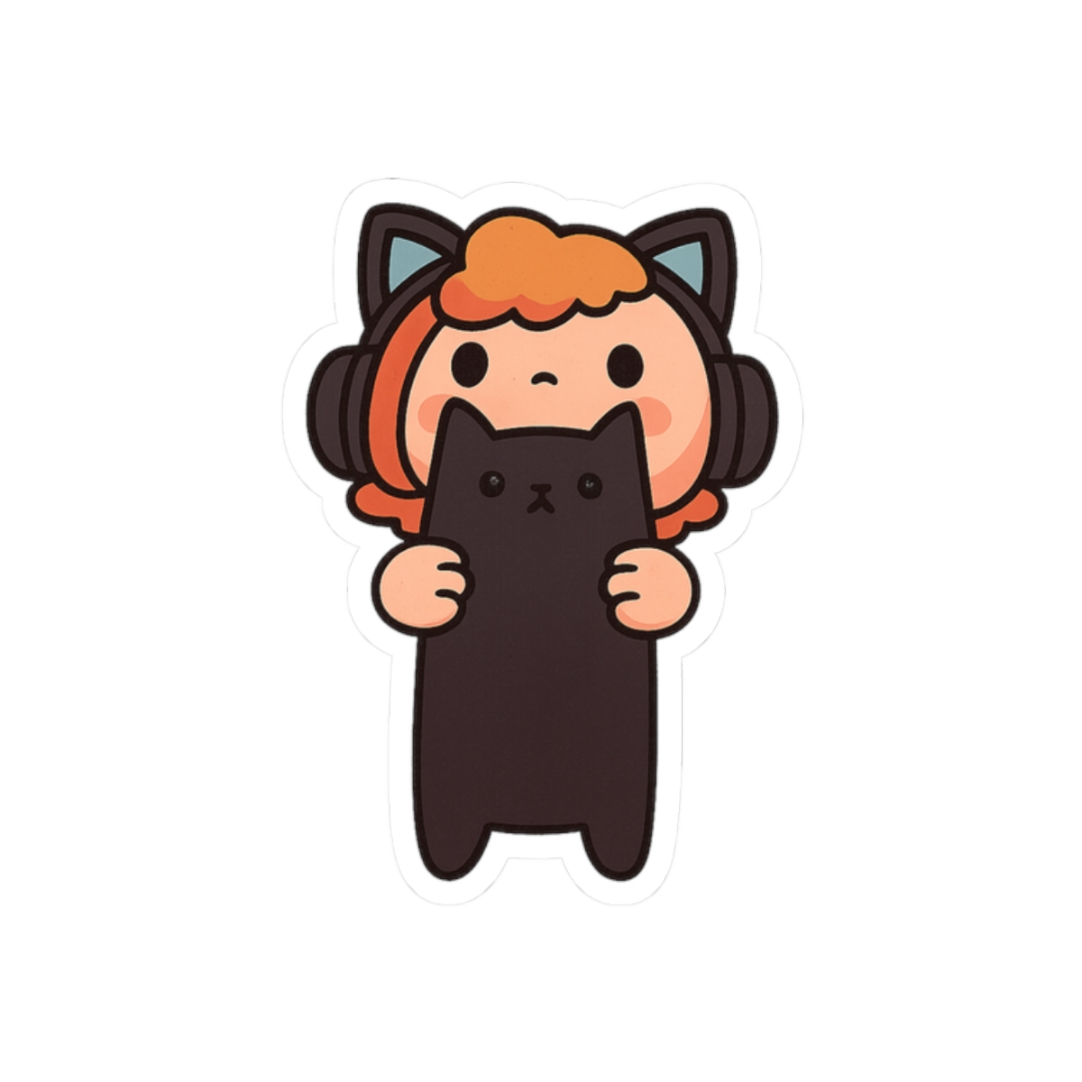 Caseoh and Long Kitty Meme Sticker | Funny Vinyl Decal - alternate angle 3, merchandise