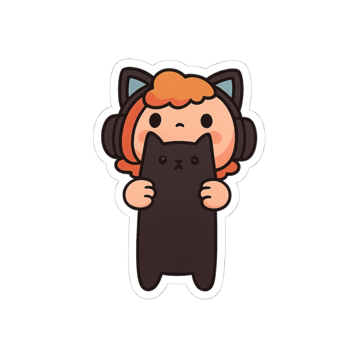 Caseoh and Long Kitty Meme Sticker | Funny Vinyl Decal - alternate angle 2, merchandise