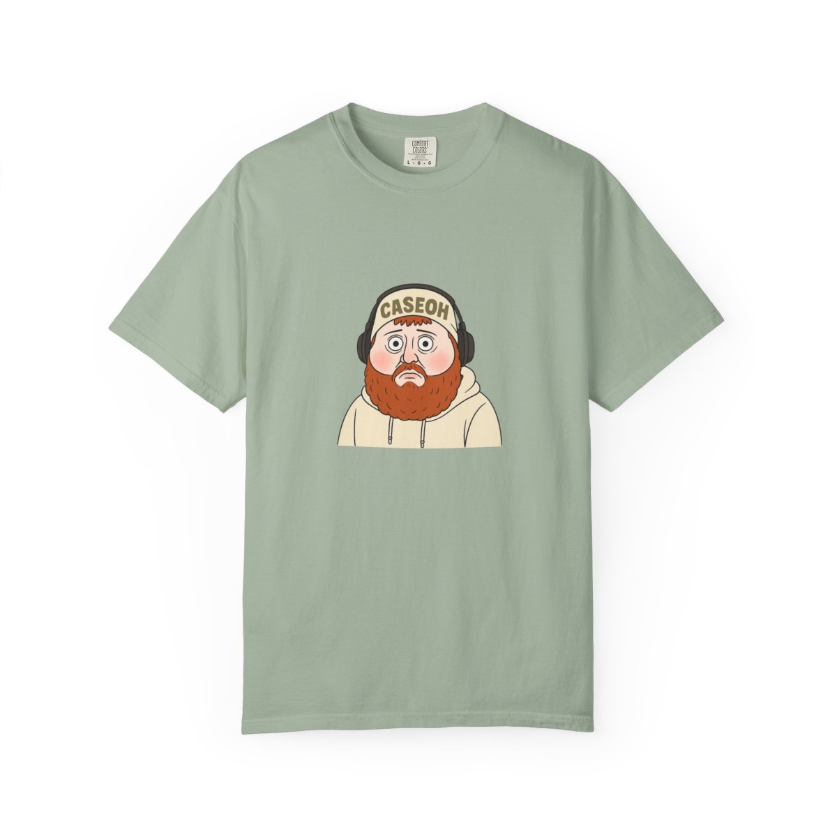 Caseoh Cartoon Meme Graphic T-Shirt - alternate angle 4, merchandise