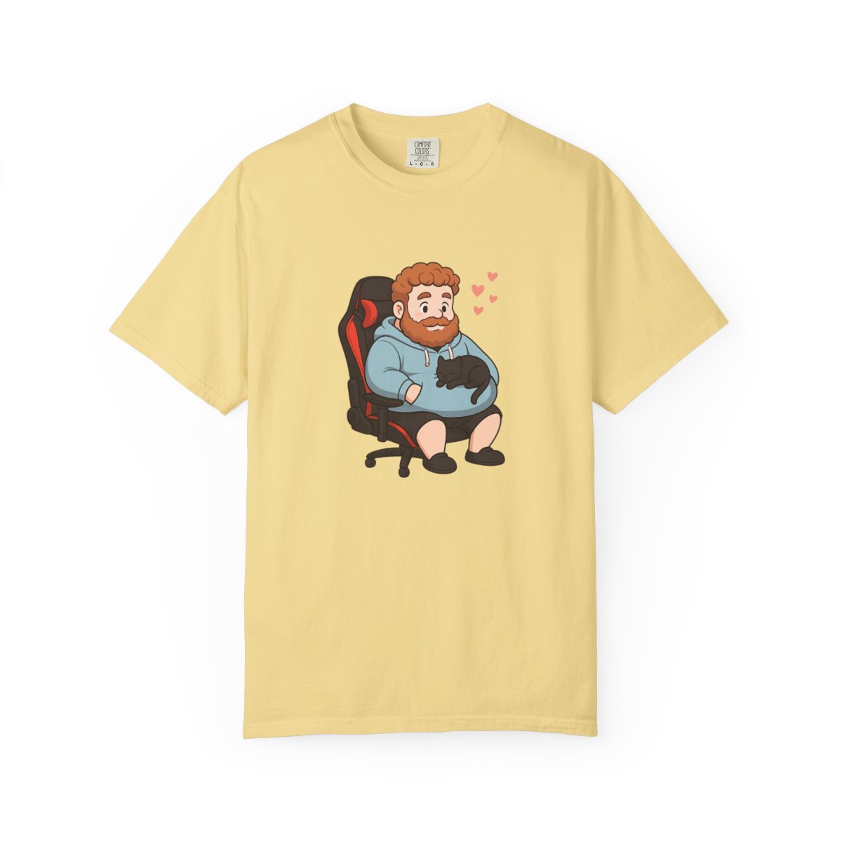 Cute Caseoh & Kittyuuh Twitch Gamer Fanart T-Shirt - alternate angle 3, merchandise