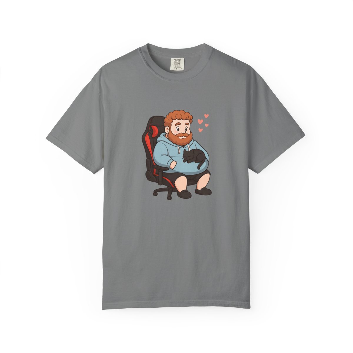 Cute Caseoh & Kittyuuh Twitch Gamer Fanart T-Shirt - alternate angle 4, merchandise