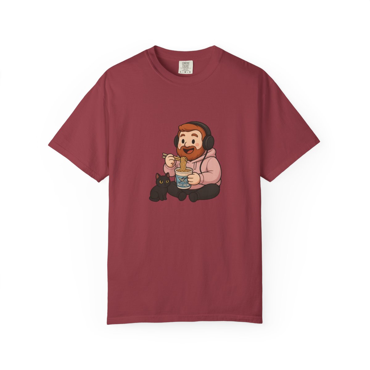 CaseOh & Kitty RAY-MEN Ramen Noodle Gamer T-Shirt - alternate angle 5, merchandise