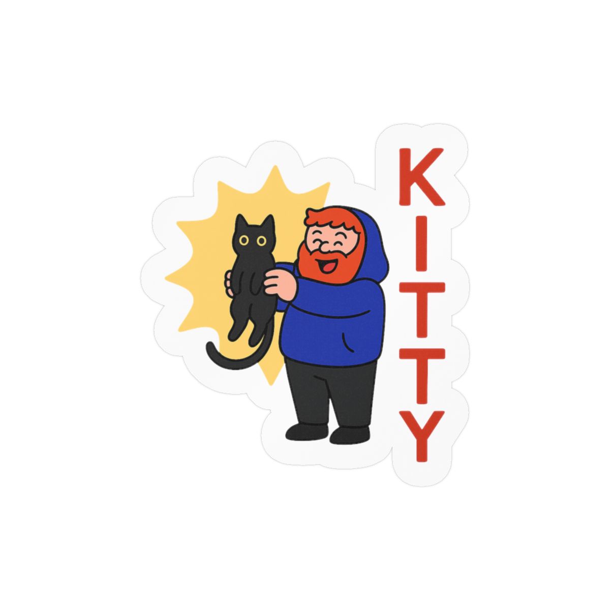 Cute Caseoh Kitty Sticker | Adorable Vinyl Decal - Official Stickers merchandise