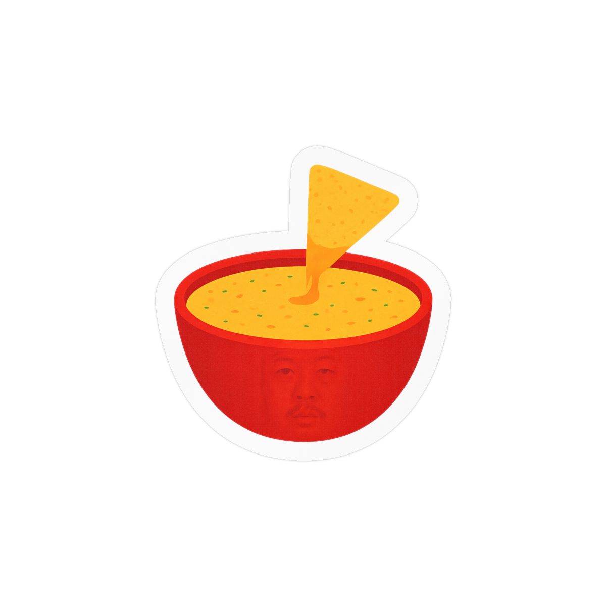 Caseoh Queso Funny Sticker | Bold Vinyl Decal - alternate angle 3, merchandise