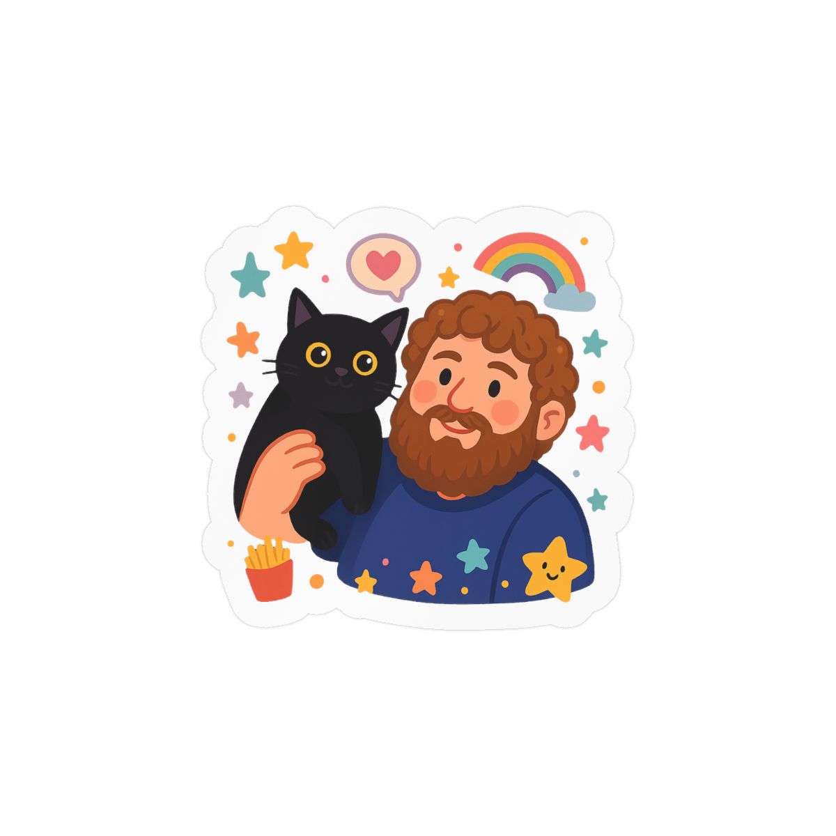 Funny Stickers Obsession Vinyl Sticker | Playful Decal - alternate angle 3, merchandise