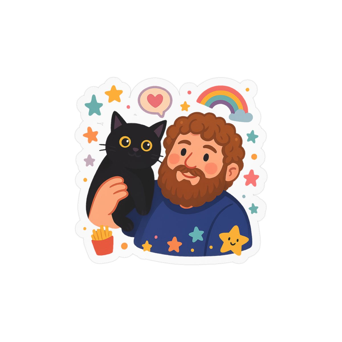 Funny Stickers Obsession Vinyl Sticker | Playful Decal - alternate angle 2, merchandise