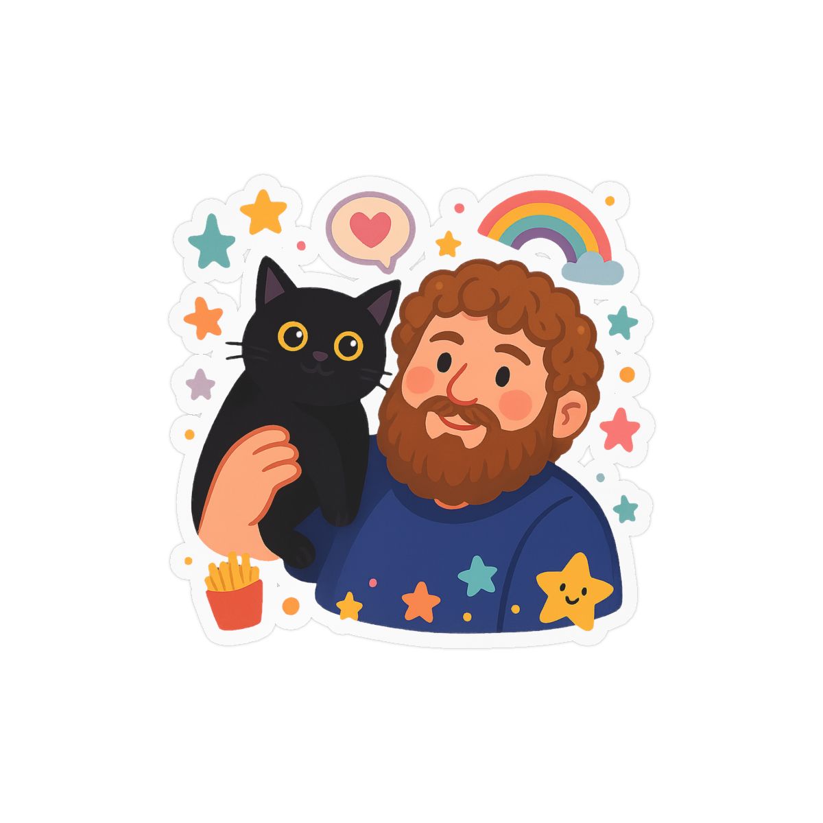 Funny Stickers Obsession Vinyl Sticker | Playful Decal - alternate angle 1, merchandise