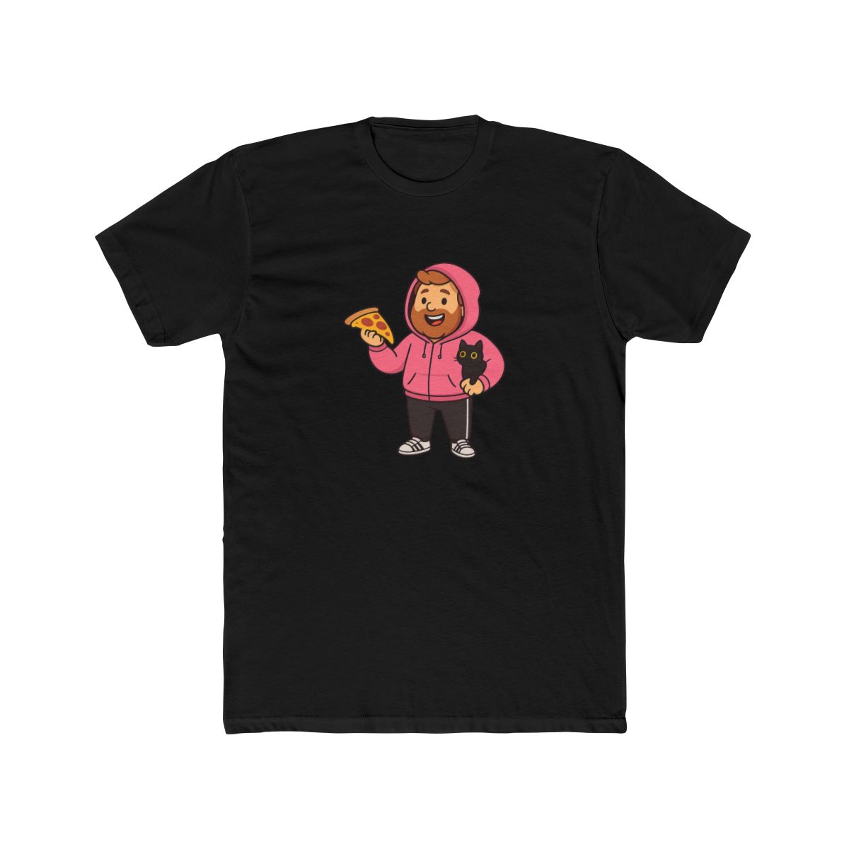 CaseOh Kitty Pizza Mac | Twitch Streamer Tee, CaseOh Fan Shirt, Gamer Gift - alternate angle 3, merchandise