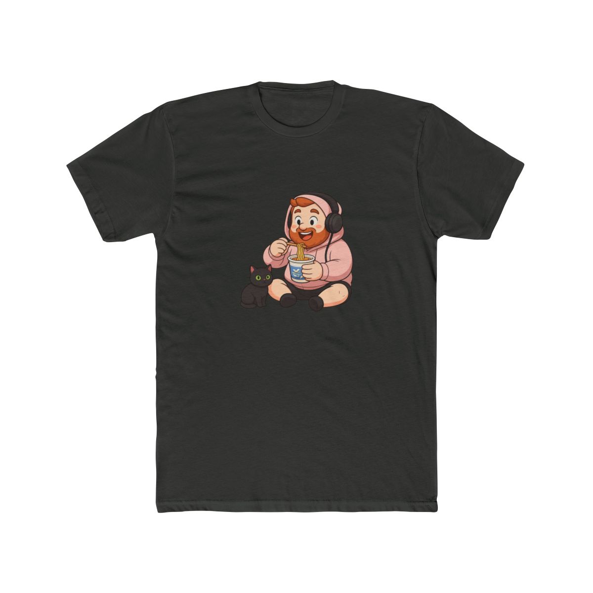 Ray-Men Ramen Noodle Break | CaseOh Shirt, Kitty Tee, Twitch Gamer Gift - alternate angle 5, merchandise