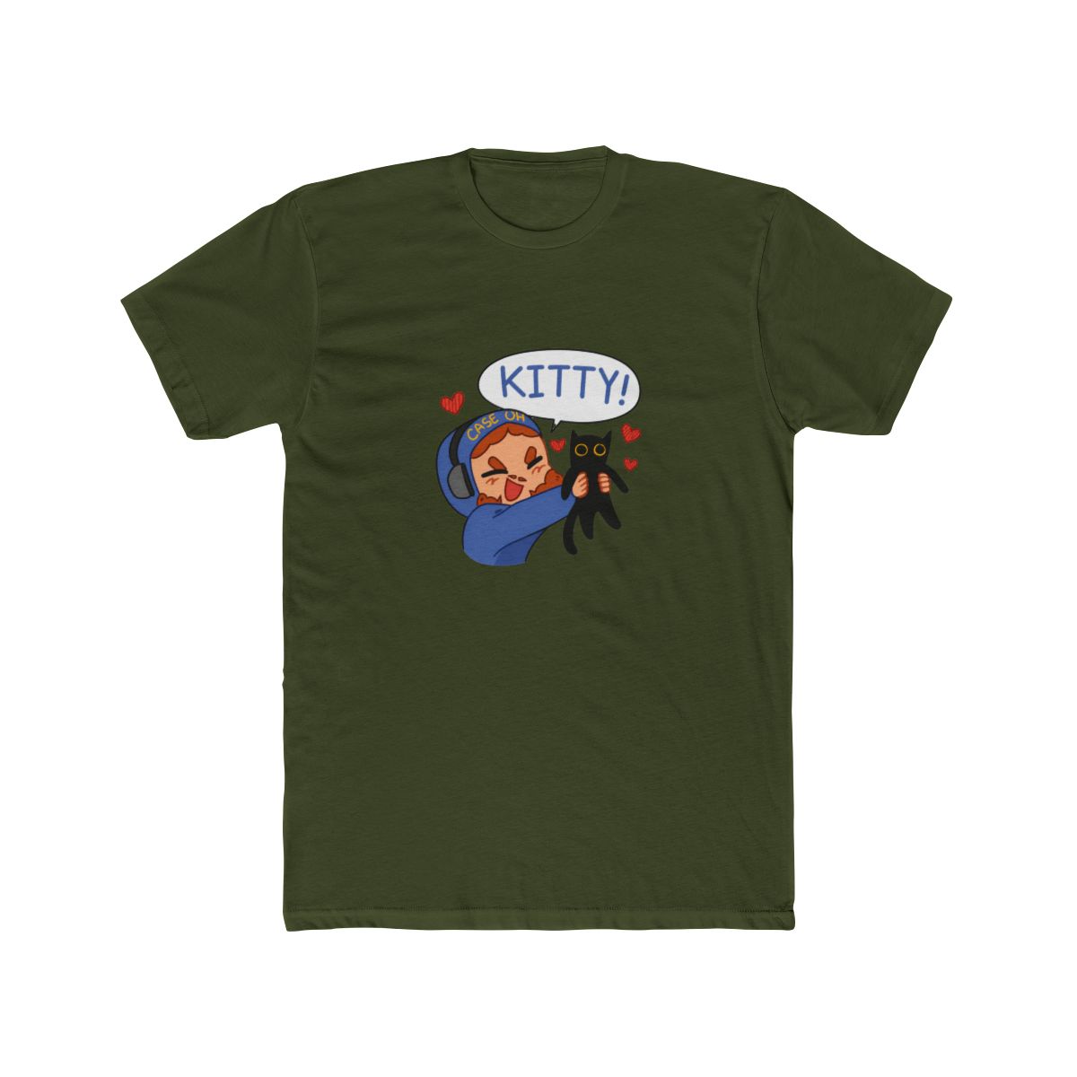Caseoh Kitty Funny Cat Graphic T-Shirt - alternate angle 4, merchandise