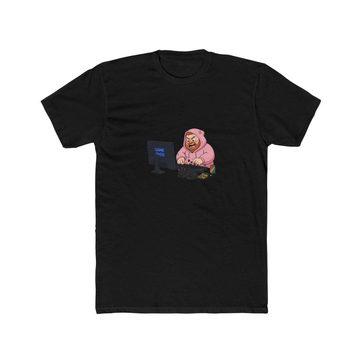 Angry Caseoh Wearing Pink T Shirt Smashing The Table Cursing on His Twitch Stream T-Shirt