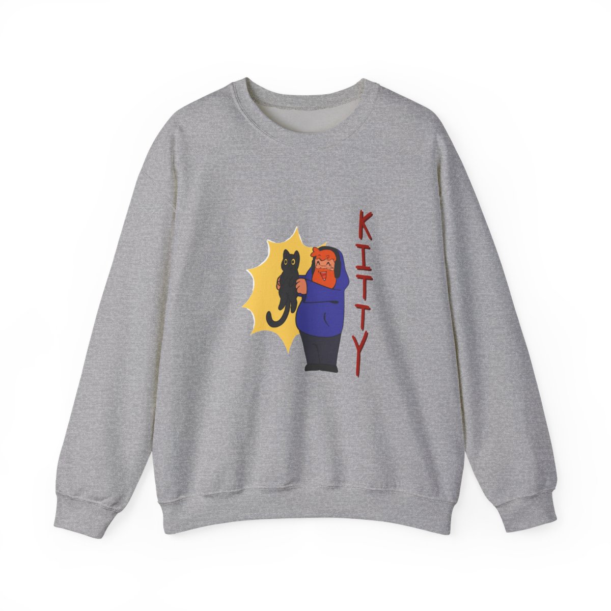 Caseoh Kitty Cute Graphic Sweatshirt - alternate angle 3, merchandise