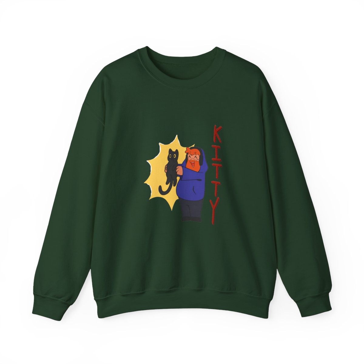 Caseoh Kitty Cute Graphic Sweatshirt - alternate angle 5, merchandise