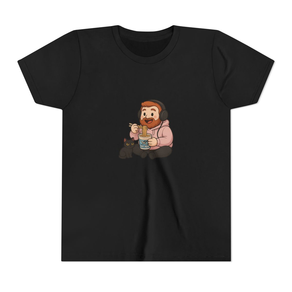 CaseOh & Kitty RAY-MEN Ramen Noodle Gamer Kids T-Shirt
