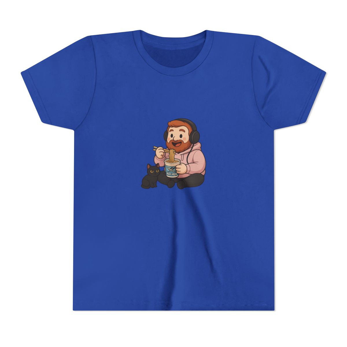 CaseOh & Kitty RAY-MEN Ramen Noodle Gamer Kids T-Shirt - alternate angle 4, merchandise