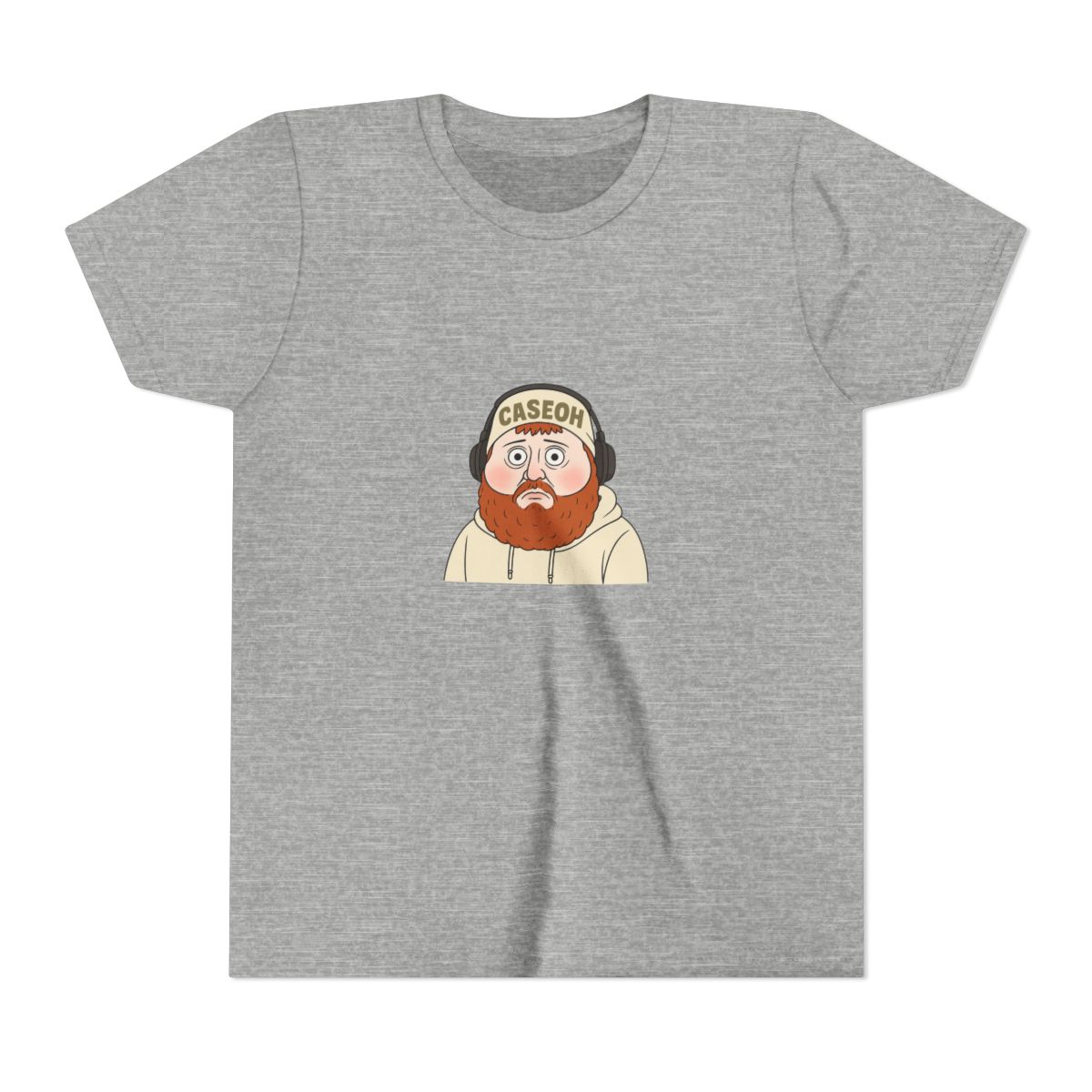 Caseoh Cartoon Meme Graphic Kids T-Shirt - alternate angle 3, merchandise