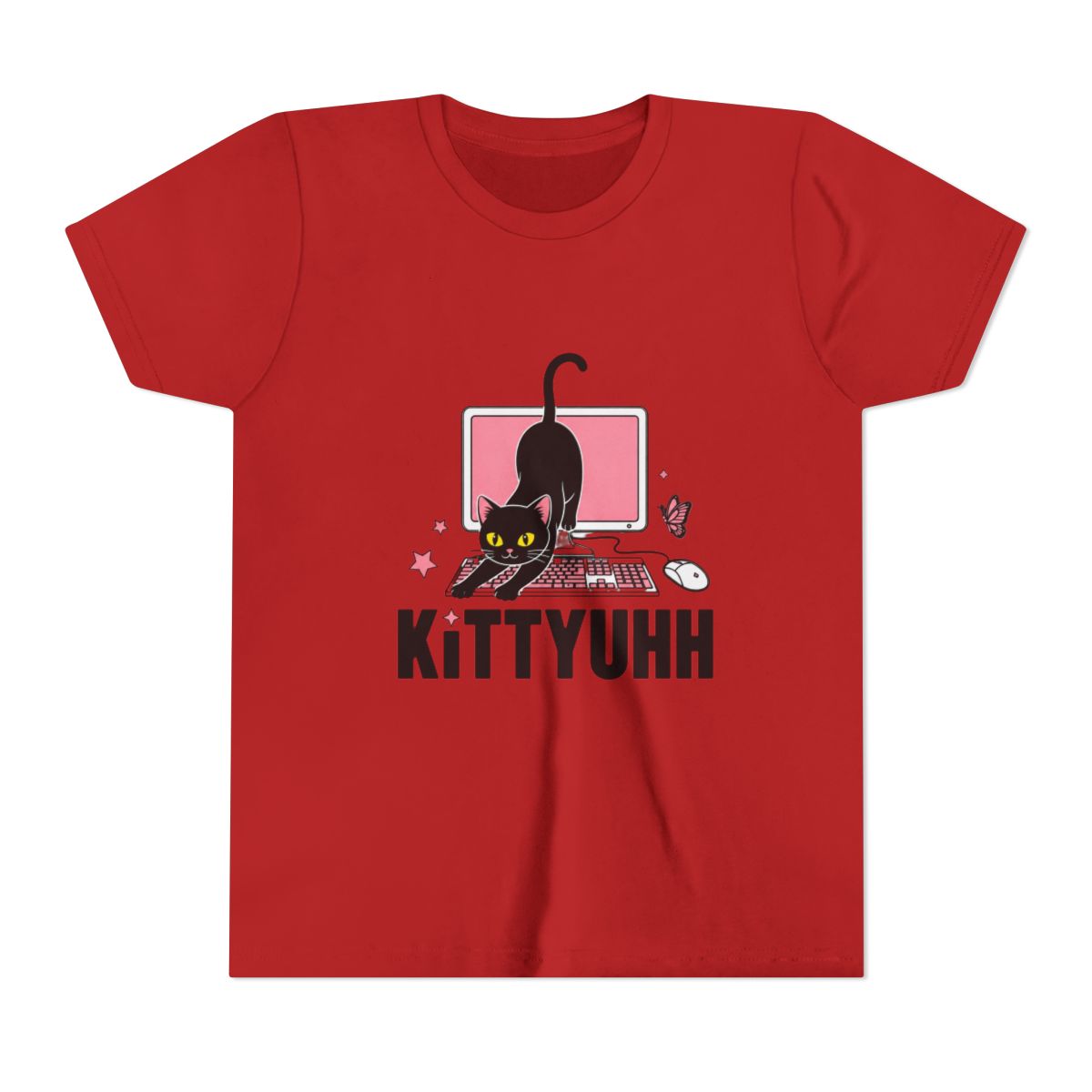 caseoh games wearing kittyuhhh Kids T Shirt - alternate angle 5, merchandise