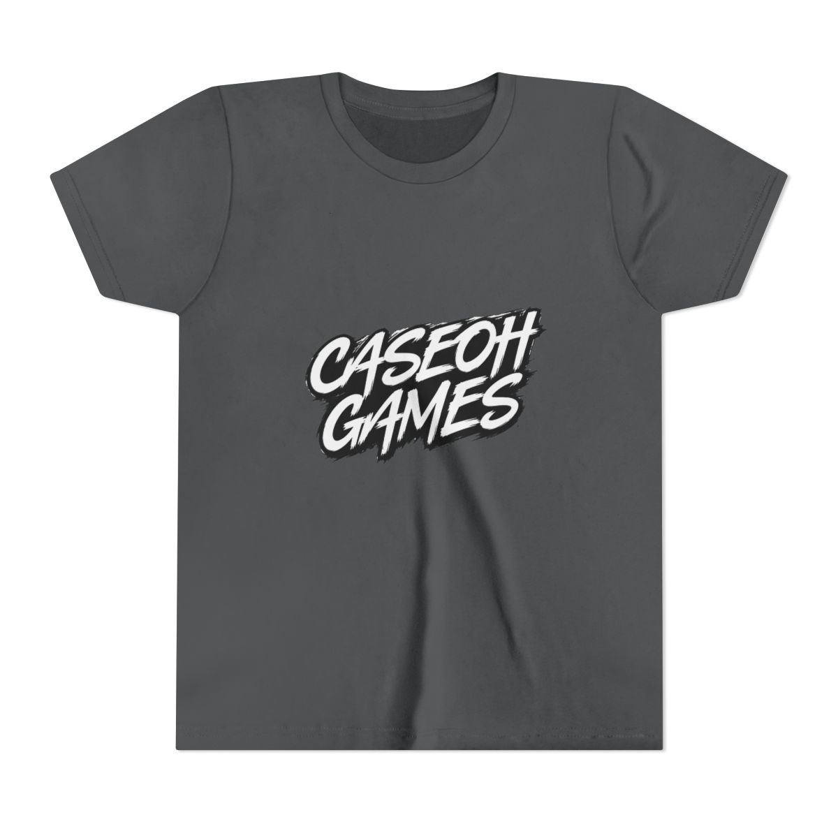 Caseoh Merch CaseOhGames T Shirt Crewneck Short Sleeve Cotton Tee Men Women Streetwear Tops Funny Clothes (Kids) - alternate angle 4, merchandise