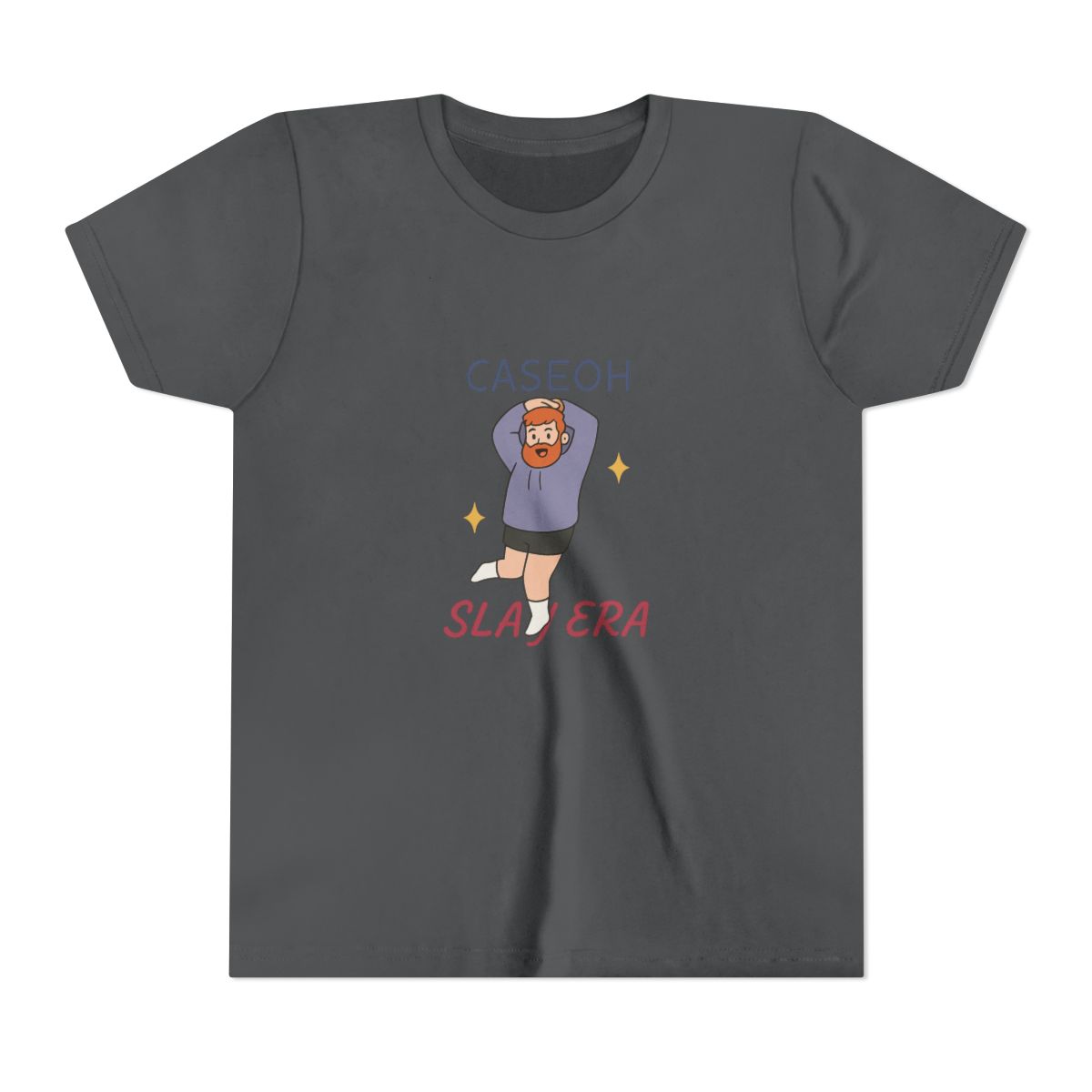 Caseoh Slay Era Bold Gamer Kids T-Shirt - alternate angle 2, merchandise