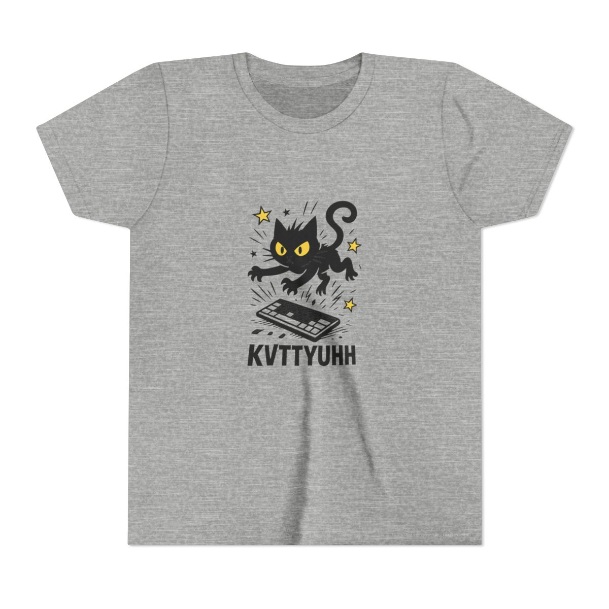 Caseoh Wearing Kittyuhhh Funny Gaming Kids T-Shirt - alternate angle 3, merchandise