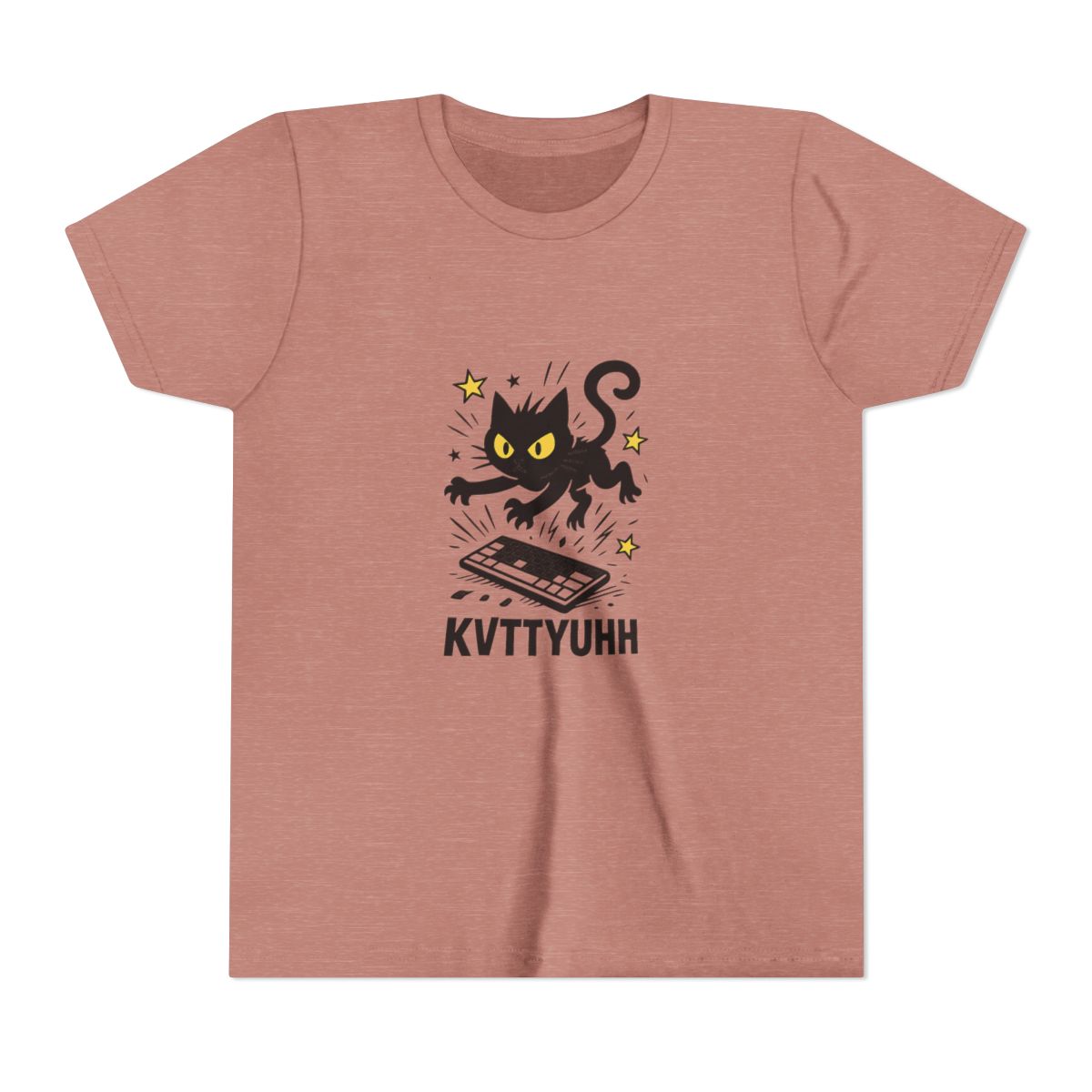 Caseoh Wearing Kittyuhhh Funny Gaming Kids T-Shirt - alternate angle 2, merchandise
