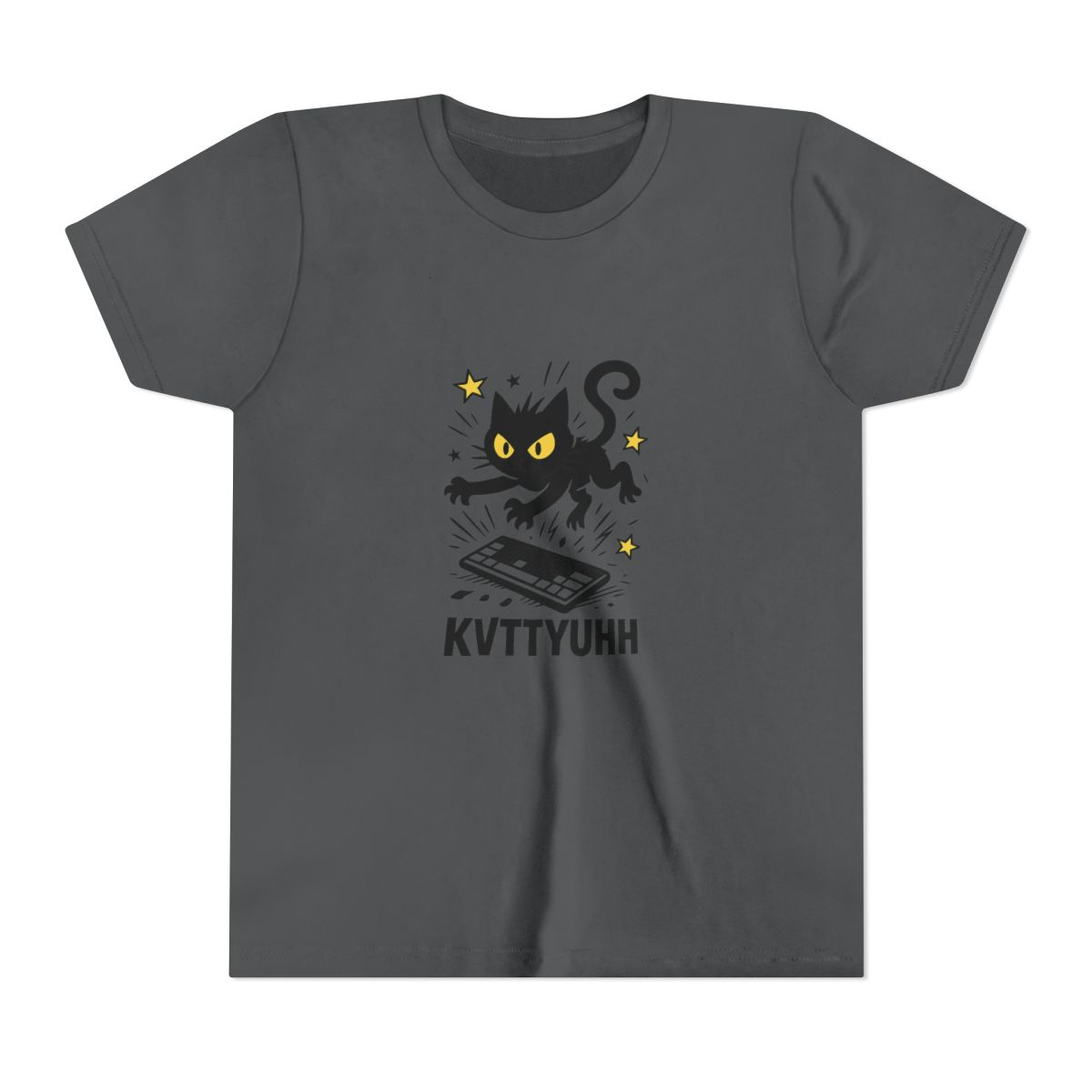 Caseoh Wearing Kittyuhhh Funny Gaming Kids T-Shirt - alternate angle 5, merchandise