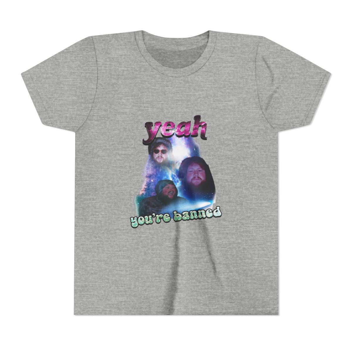 Caseoh Yeah, You're BANNED! Iconic Quote Kids T Shirt - alternate angle 5, merchandise