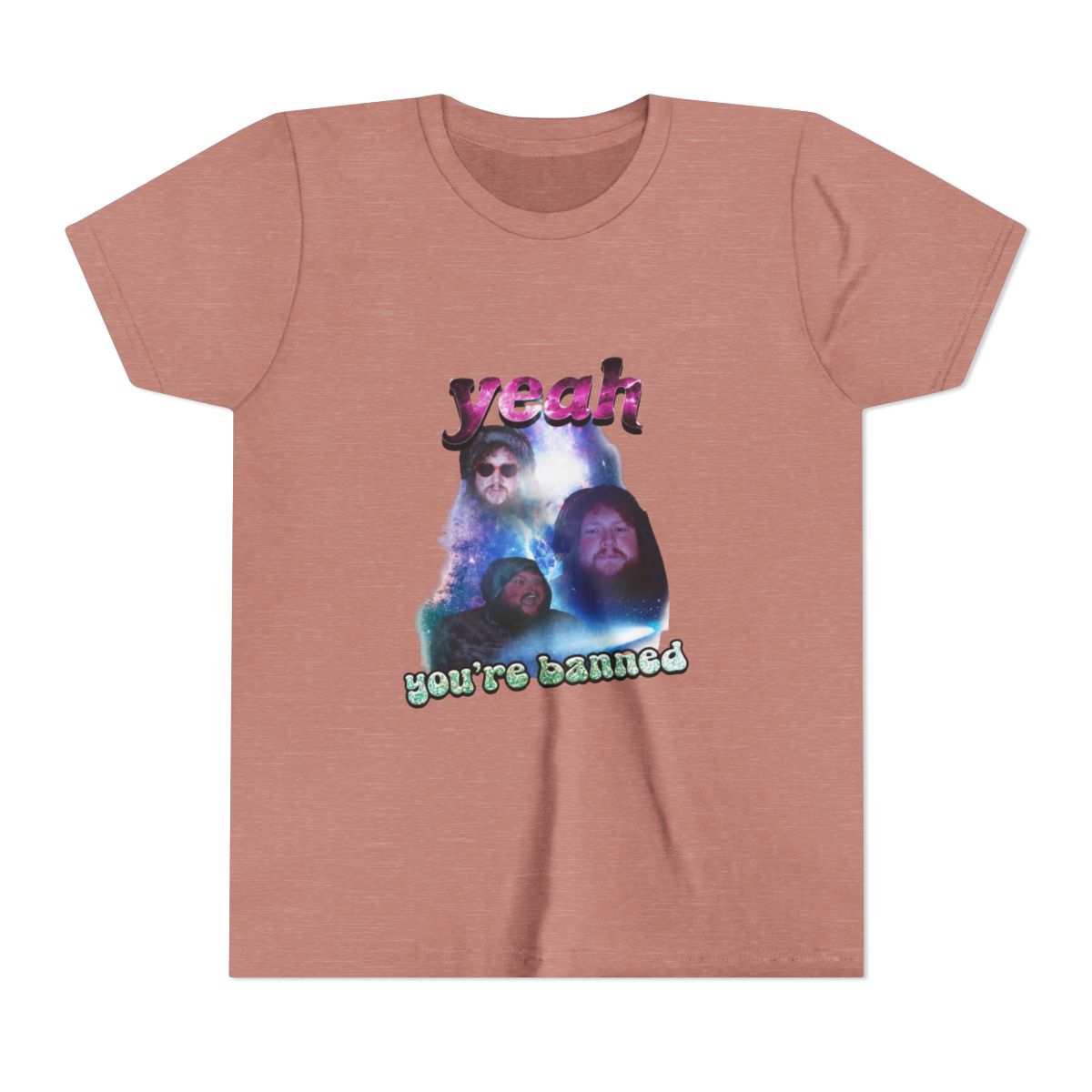 Caseoh Yeah, You're BANNED! Iconic Quote Kids T Shirt - alternate angle 2, merchandise