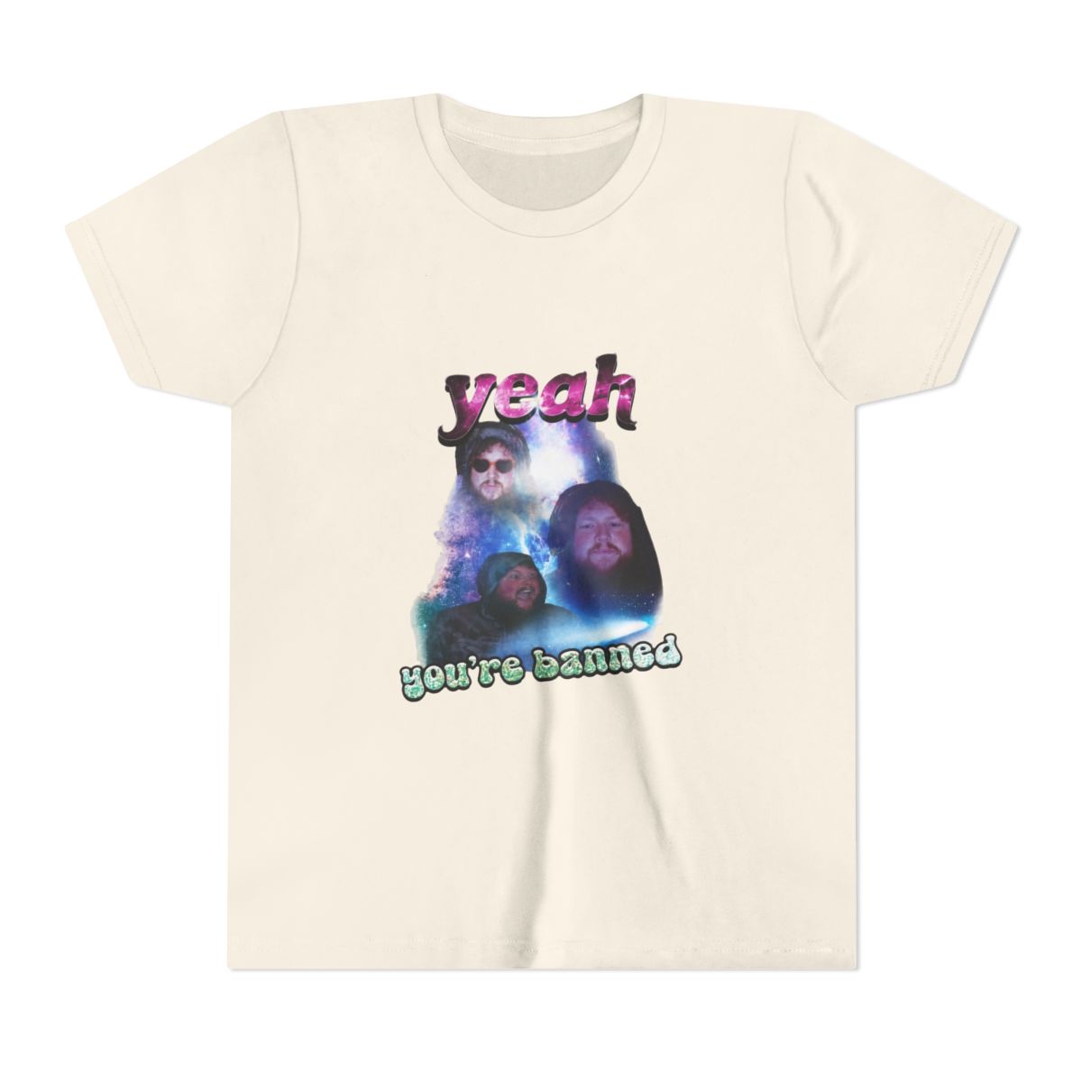 Caseoh Yeah, You're BANNED! Iconic Quote Kids T Shirt - alternate angle 3, merchandise