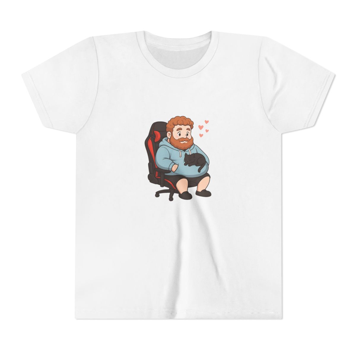 Cute Caseoh & Kittyuuh Twitch Gamer Fanart Kids T-Shirt