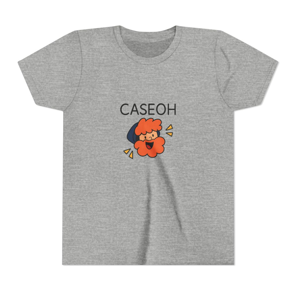 Funny CaseOh Big Head Meme Graphic Kids T-Shirt - alternate angle 4, merchandise
