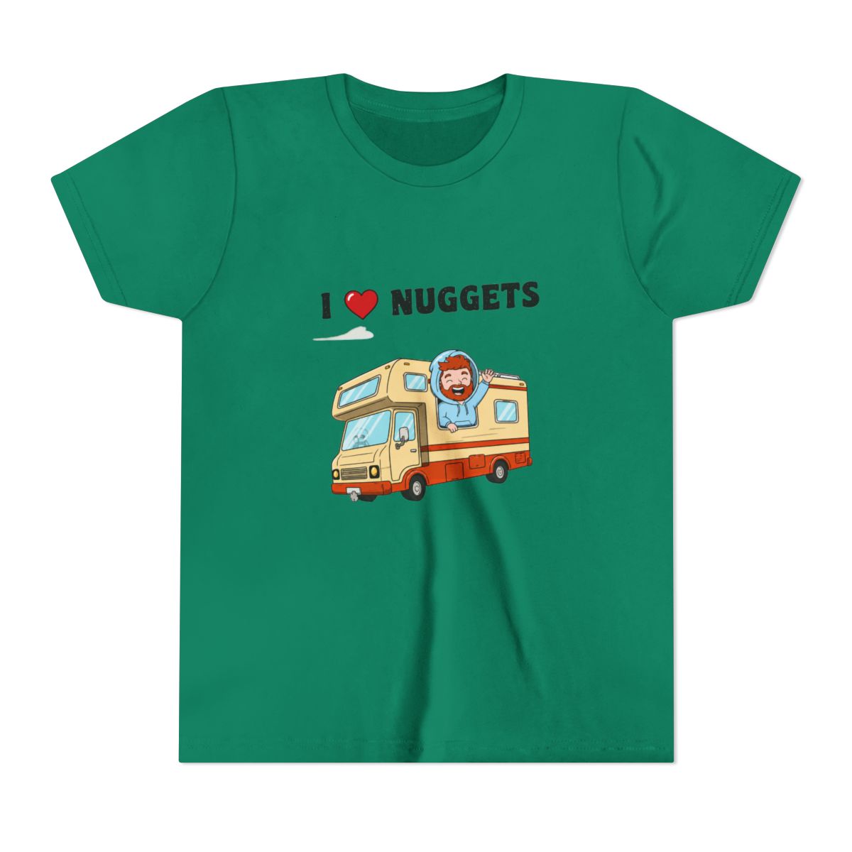 I Love Nuggets Kids T Shirt: Goober RV Adventure Gamer Shirt & - alternate angle 2, merchandise