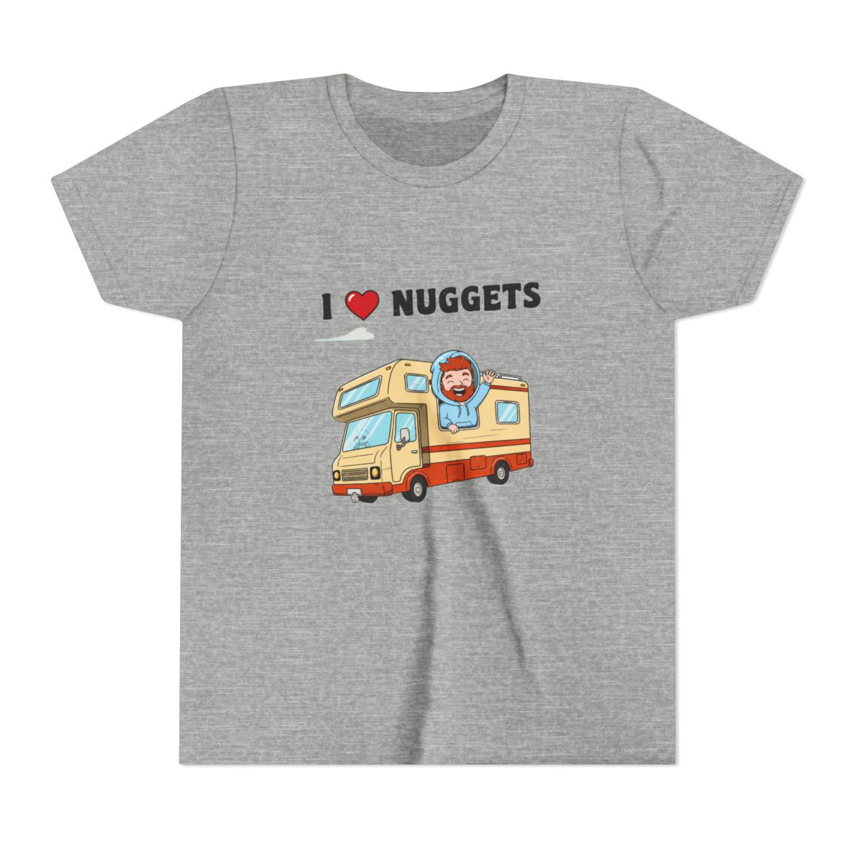 I Love Nuggets Kids T Shirt: Goober RV Adventure Gamer Shirt & - alternate angle 3, merchandise