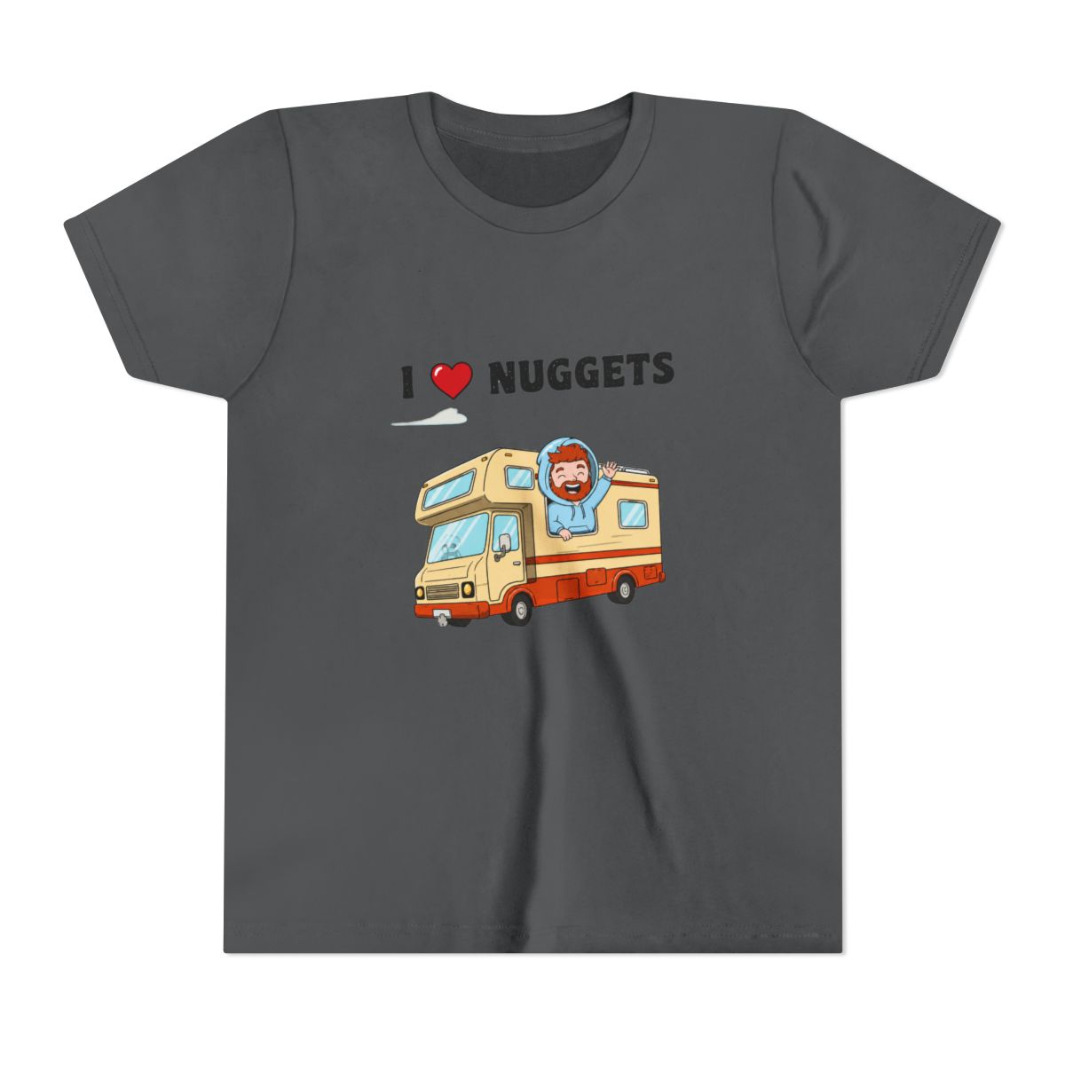 I Love Nuggets Kids T Shirt: Goober RV Adventure Gamer Shirt & - alternate angle 5, merchandise