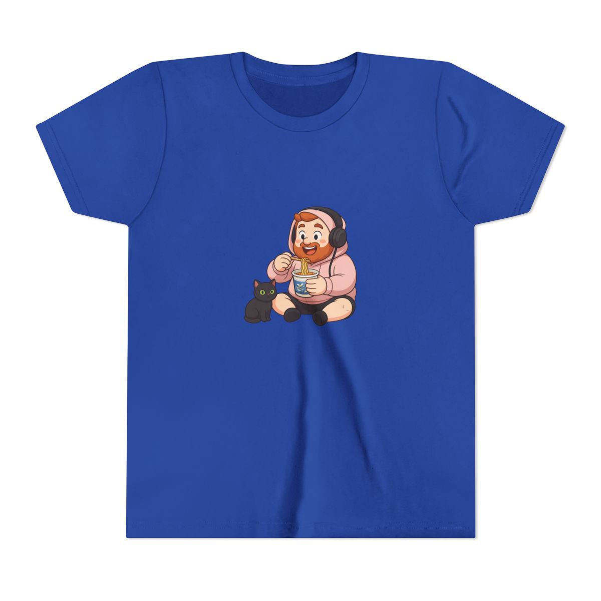 Ray-Men Ramen Noodle Break | CaseOh Shirt, Kitty Kids Tee, Twitch Gamer Gift - alternate angle 4, merchandise